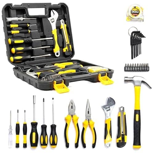 IBELL VORMIR VR TK32 40-Piece Hand Tool Kit with Chrome Finish | Complete Home & Professional Tool Set with Screwdrivers, Pliers, Hammer & Measuring Tape view 2