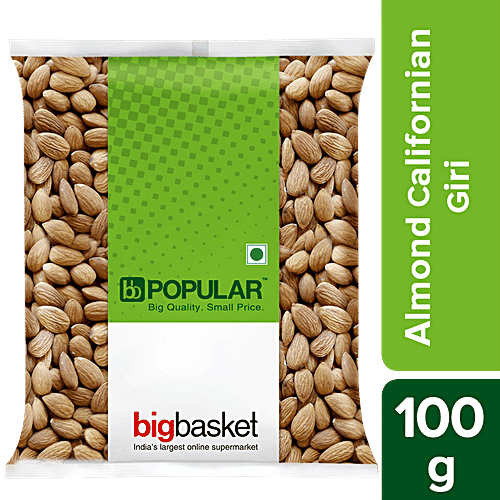 BB Popular Almond/Badam - Californian, Giri, 100 g Pouch