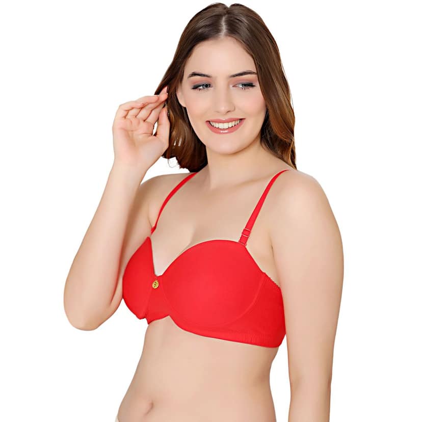 Bodycare cotton spandex wirefree convertible straps Seamless padded bra-6575B view 2