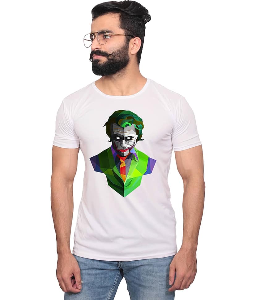 Nityanand Enterprises White Cotton Blend T-Shirt