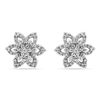 Zarkan Fire Flora 925 Silver Earrings