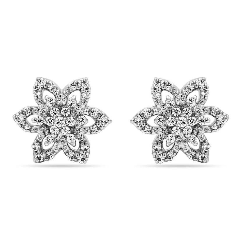 Zarkan Fire Flora 925 Silver Earrings