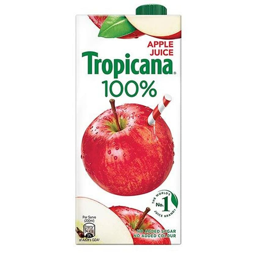 Tropicana 100% Juice - Apple, 1 L view 2