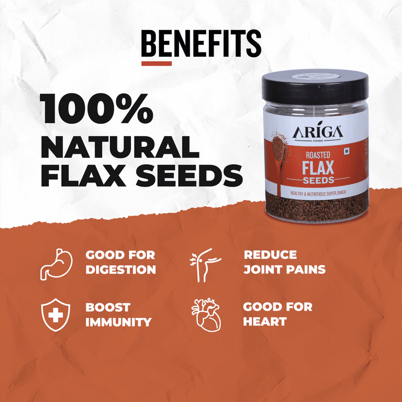 Ariga Foods Premium Roasted Flax Seeds (200 g) view 4