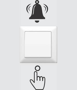Asmi Collection Ring The Bell Switch Board Sticker ( 10 x 5 cms )