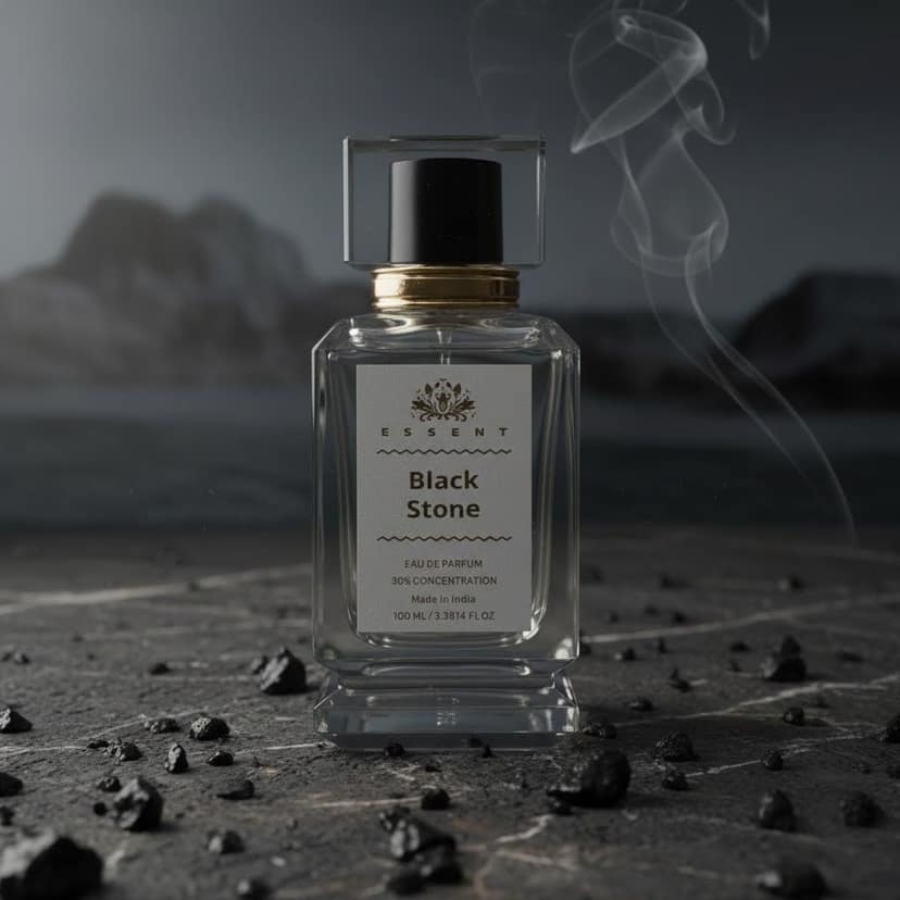 Essent Perfumes Black Stone Eau de Parfum (EDP) – Dark Woody Spicy Long Lasting Perfume – Unisex Fragrance view 3
