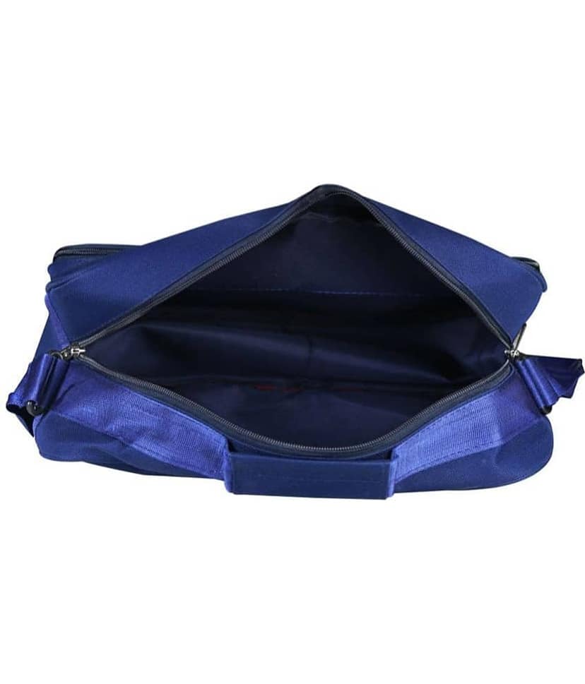Apnav - Blue Solid Messenger Bag view 2