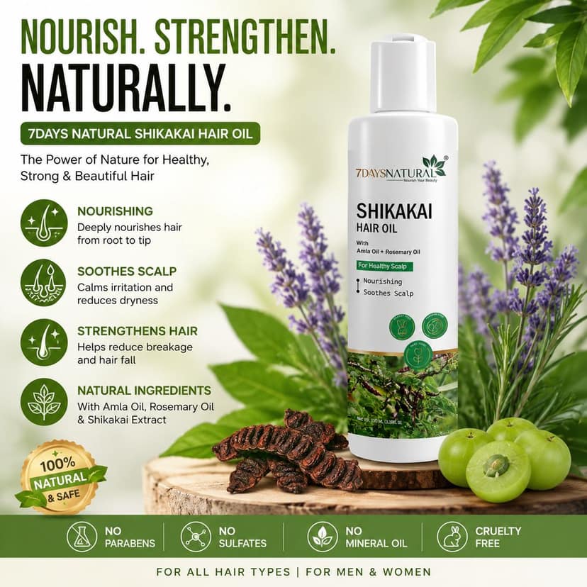 Shikakai Hair Oil with Amla & Rosemary Oil for Healthy Scalp, Hair Fall Control & Intense Growth (100 ml) Pack of 1 view 2