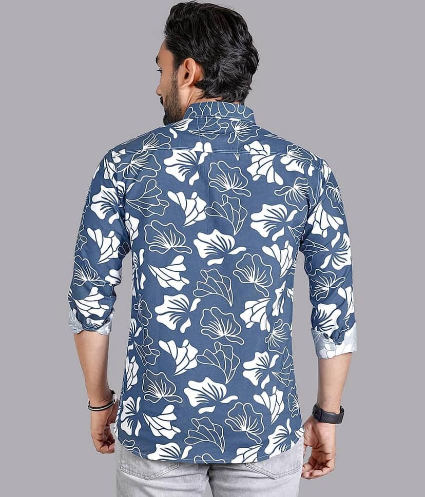 ADWYN PETER 100% Cotton Regular Fit Printed Full Sleeves Men's Casual Shirt - Multicolor 2 ( Pack of 1 ) view 2