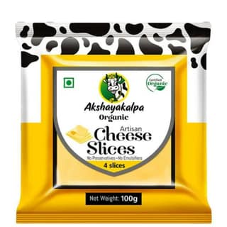 Akshayakalpa-Organic Cheese Slices 100Gm