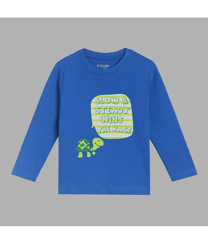 ETCHED DESIGN Pack of 1 Boys Cotton T-Shirt ( Multicolor ) view 4