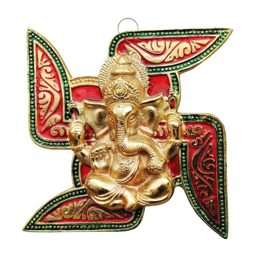 Aluminium Wall Hanging Showpiece Satiya Ganesh (ASMAS072) view 2