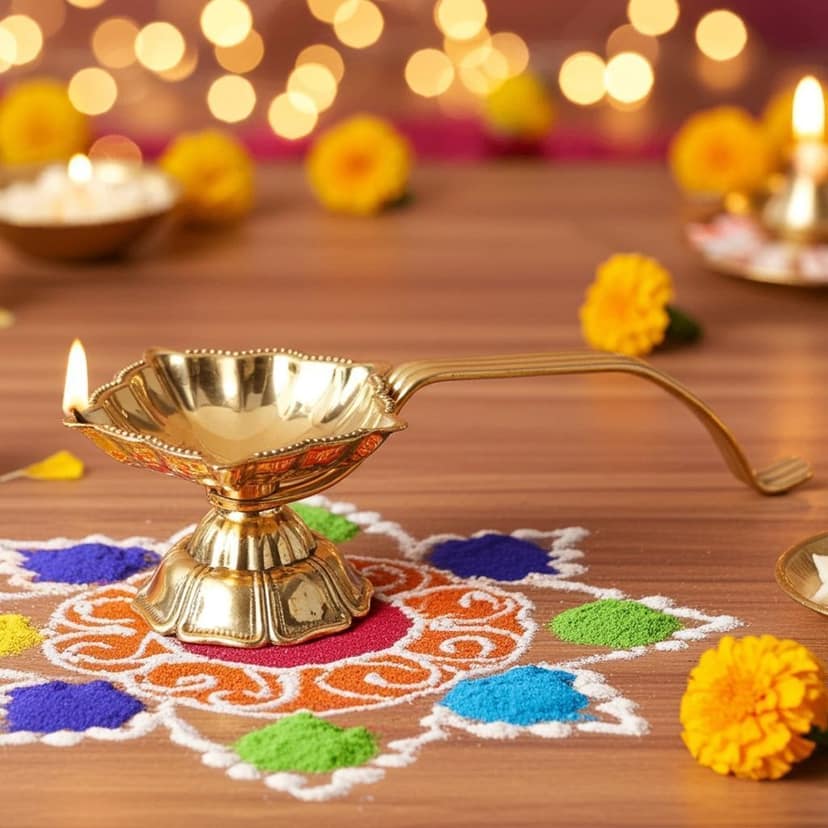 Brass Decorative Akhand Deepak (FMAS780 B)