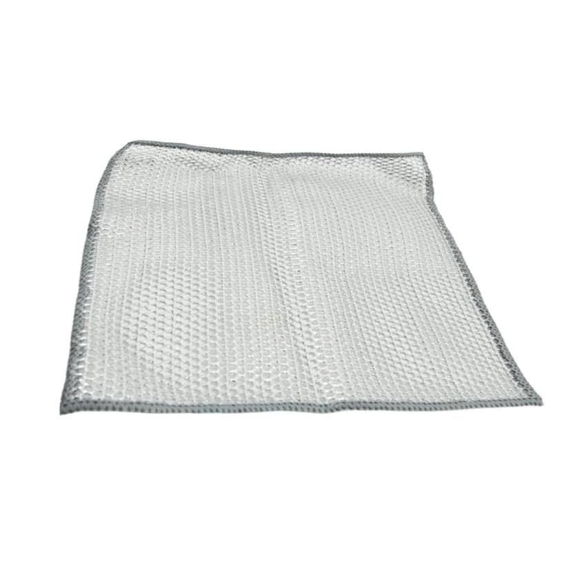 DHRUVINSRI Double-Sided Multipurpose Microfiber Cloths, Stainless Steel Scrubber, Non-Scratch Wire Cloth, (5 Pc / 20 x 20 Cm each pc)
