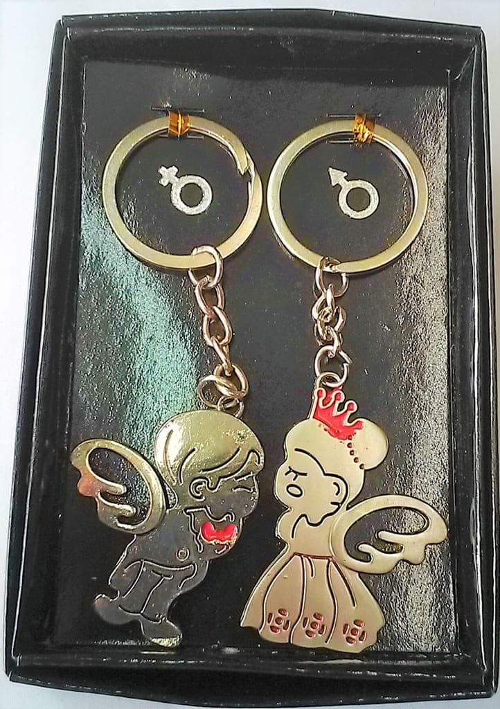 love Heart key chain. 2 pair Combo Pack. view 2