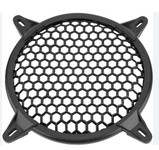 Dj Round Subwoofer Speaker Cover.6 inch.8. inch Inch Speaker Cover Black Metal Mesh Grille Speaker Grill Cover Mesh Decorative Circle Audio Accessories with Mounting Screws (Pack Of 4 )