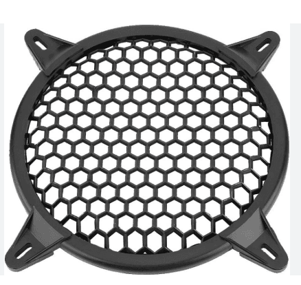 Dj Round Subwoofer Speaker Cover.6 inch.8. inch Inch Speaker Cover Black Metal Mesh Grille Speaker Grill Cover Mesh Decorative Circle Audio Accessories with Mounting Screws (Pack Of 4 )