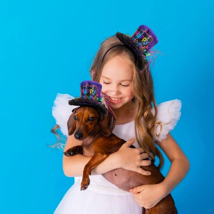 Deluxe Fancy Birthday Headband - 1PC view 3