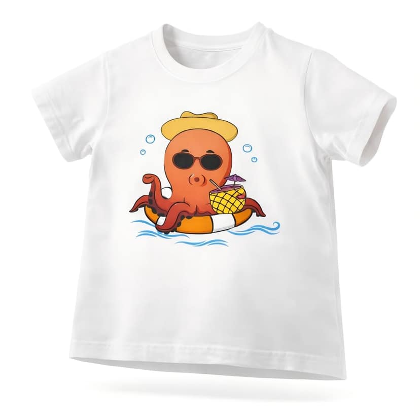 KUCHU Unisex Tshirt (8 Years- 9 Years) | Made of Super Combed Cotton-Modal Natural Fiber Better Than 100% Cotton| Soft & Breathable Fabric| Unique Digitally Printed Design |Vibrant Colour view 2