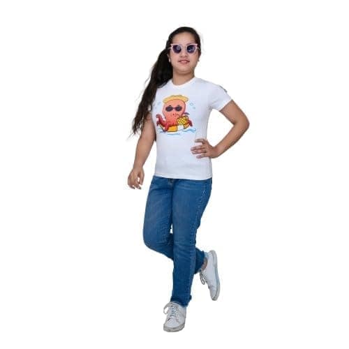 KUCHU Unisex Tshirt (8 Years- 9 Years) | Made of Super Combed Cotton-Modal Natural Fiber Better Than 100% Cotton| Soft & Breathable Fabric| Unique Digitally Printed Design |Vibrant Colour view 5