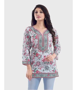 Crepe Short Kurti For Women (Pack of 1)