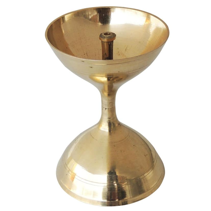 Brass Akhand Deepak No. 13 (ZMAS193 M) view 3