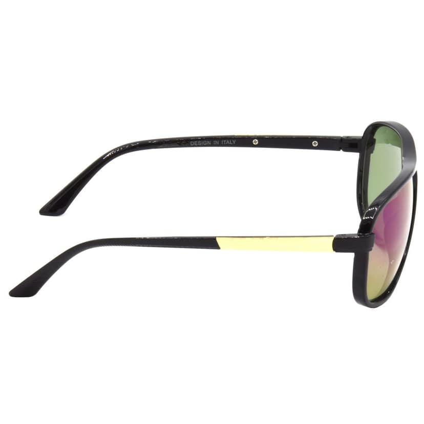 Hrinkar Multicolor Rectangular Glasses Black Frame Best Goggles for Men & Women - HRS473-BK-BU-GRN view 3