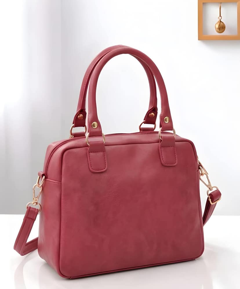 Trendy Women PU Leather Tote Handbag | Fashionable Shoulder Bag | Premium Spacious Purse for Daily Use & Office view 4