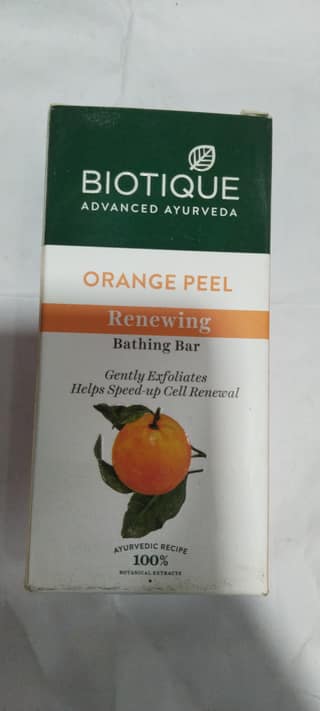 Biotique Advanced ayurveda Orange peel Renewing Bathing bar