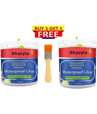 Crack Seal Glue 300gm with Brush Transparent Waterproof Glue for Art and Craft School Projects