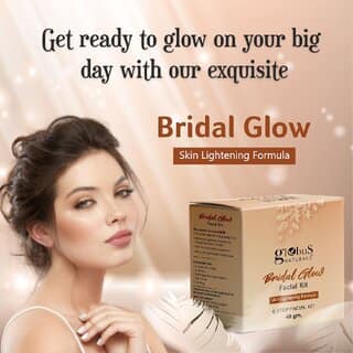 Globus Naturals Illuminating Bridal Glow 6 Step Facial Kit For Radiant Glowing Skin Enriched with Saffron Liquorice Suitable For All Skin Types 40gm view 2