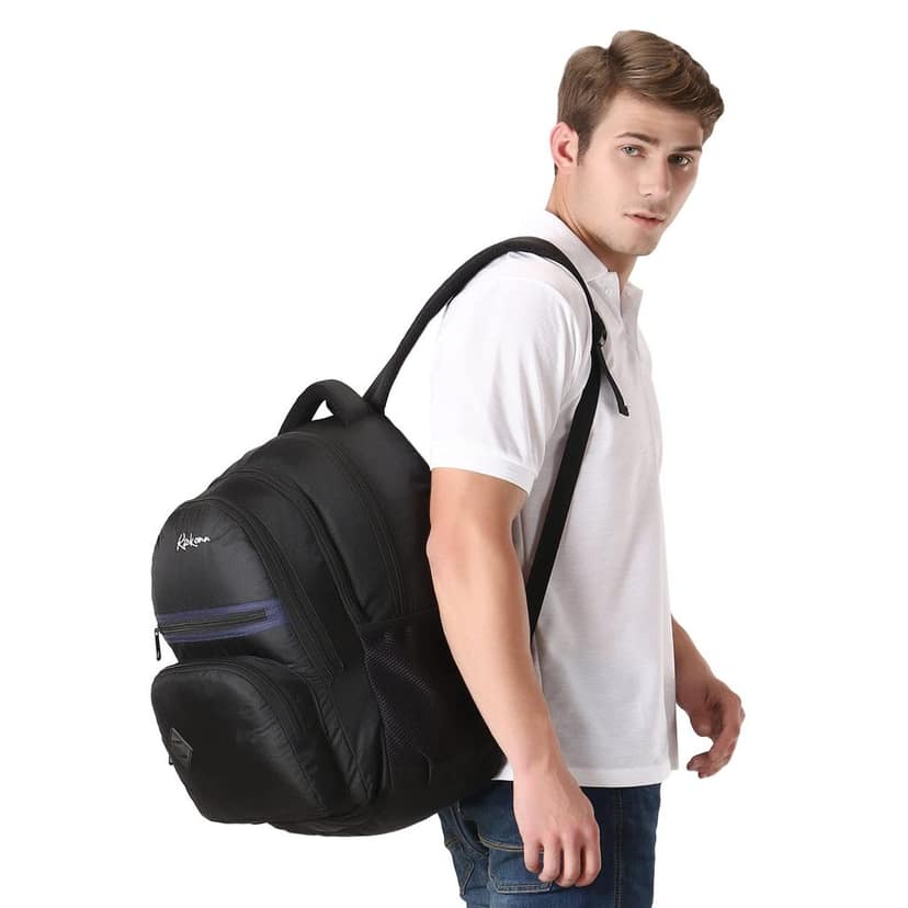 Medium 30 L Laptop Backpack for Men and Women|Unisex|College Bag for Boys and Girls|office |School Bag|Trendy |Stylish (CODE-KLMNA) view 4