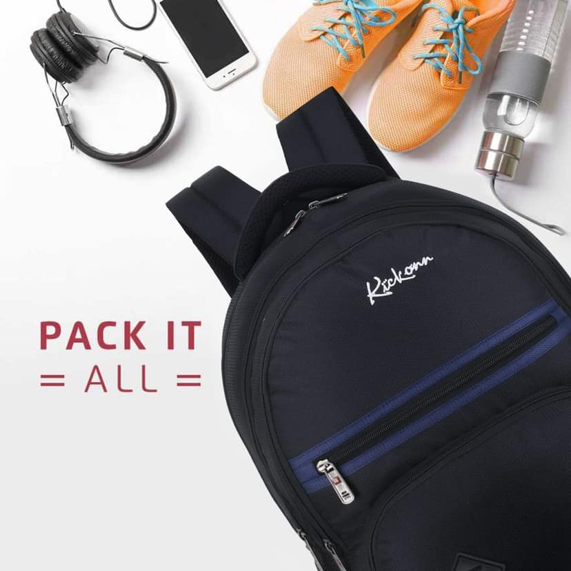 Medium 30 L Laptop Backpack for Men and Women|Unisex|College Bag for Boys and Girls|office |School Bag|Trendy |Stylish (CODE-KLMNA) view 7