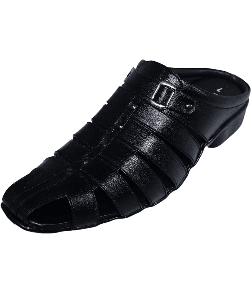 RAGE GAZE - Black Men's Sandals view 2