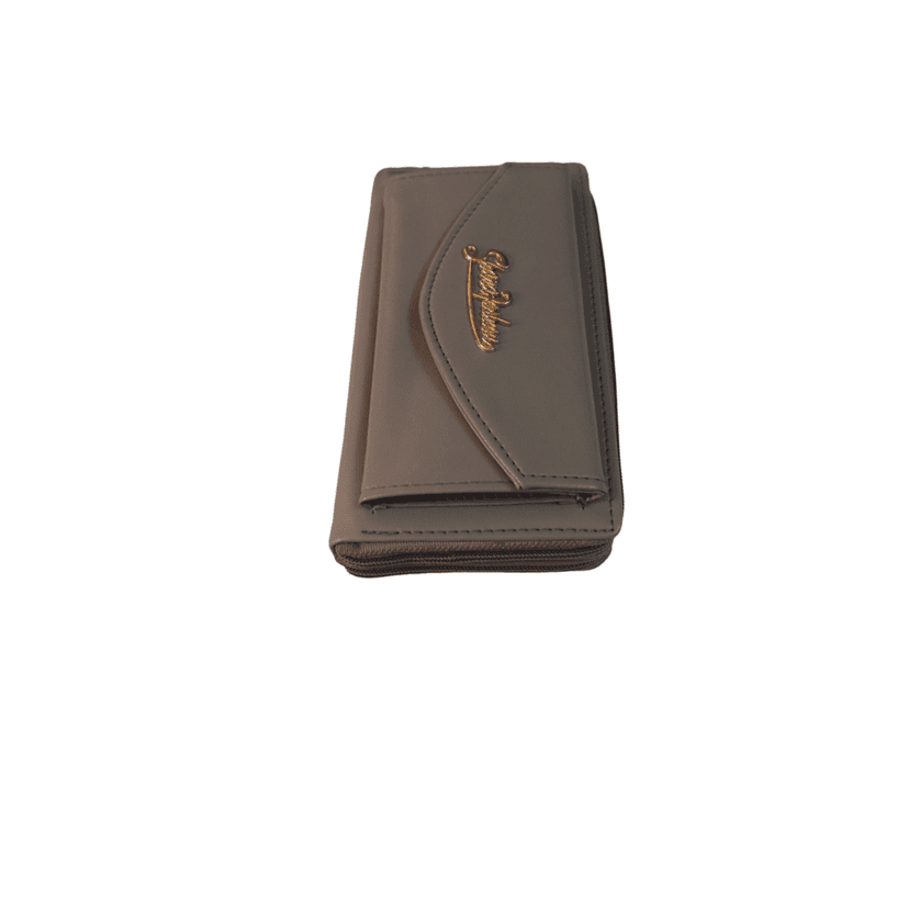 Women's Fashionable Wallet with Zipper and Snap Closure view 2