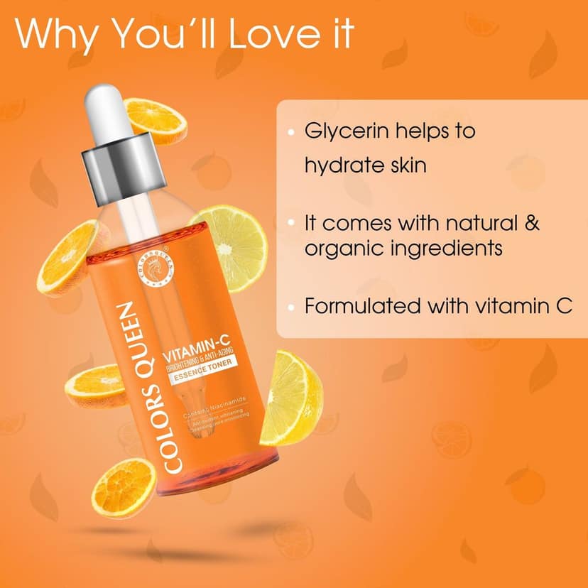 Colors Queen Vitamin-C Brightening & Anti Ageing Essence Toner view 6
