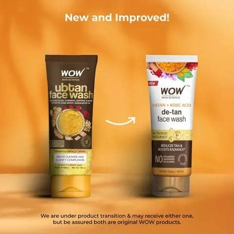 Wow Skin Science Ubtan Face Wash Tube - 100 ml view 2