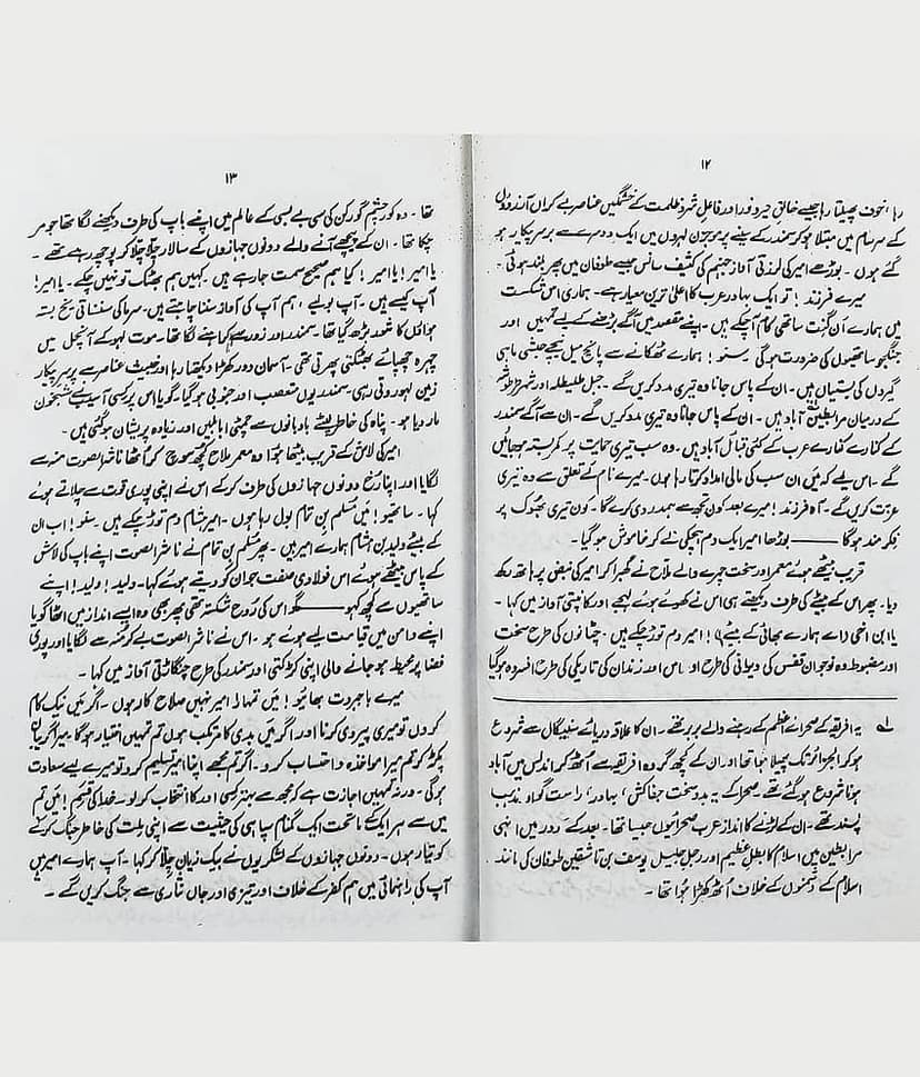 Tarike Razm Gah Urdu Historical Novel early period of islam view 2