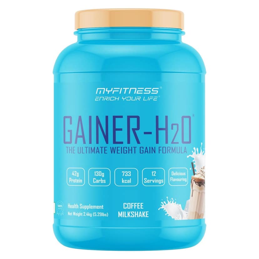 Myfitness Gainer H2O | The Ultimate Weight Gain Formula | 42g Premium Protein | 733 kcal | 2.4 kg