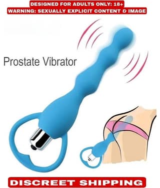 Vibrating Anal Beads - Flexible Silicone Anal Sex Toy Bulet Vibrator for Men, Women and Couples By KAMAHOUSE(low price sexy toy)