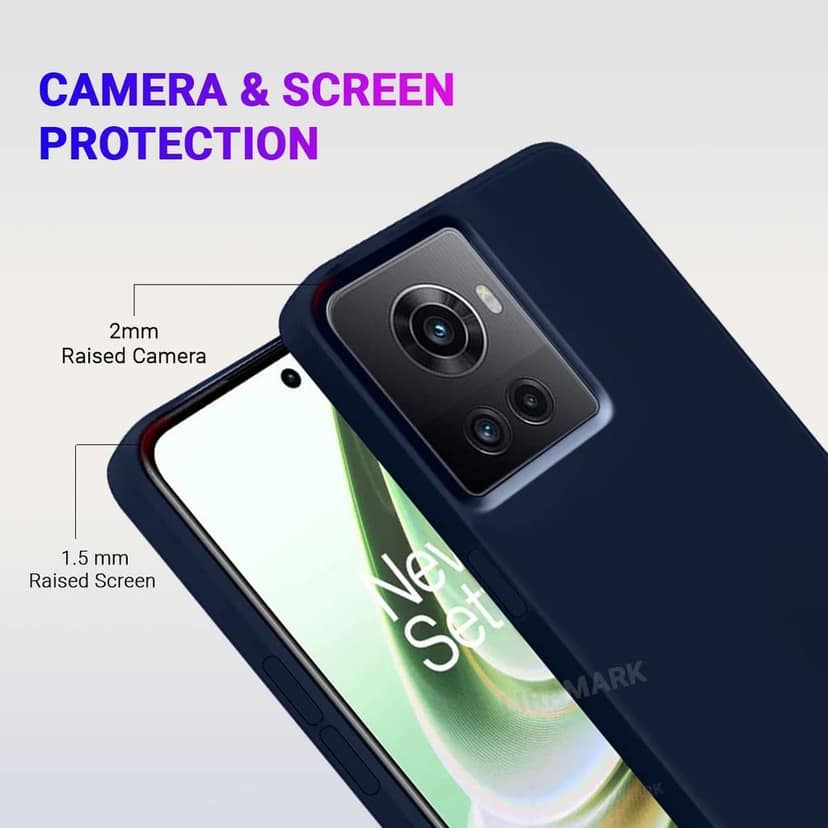 LIRAMARK Liquid Silicone Soft Back Cover Case for OnePlus 10R 5G / 1+10R 5G view 2