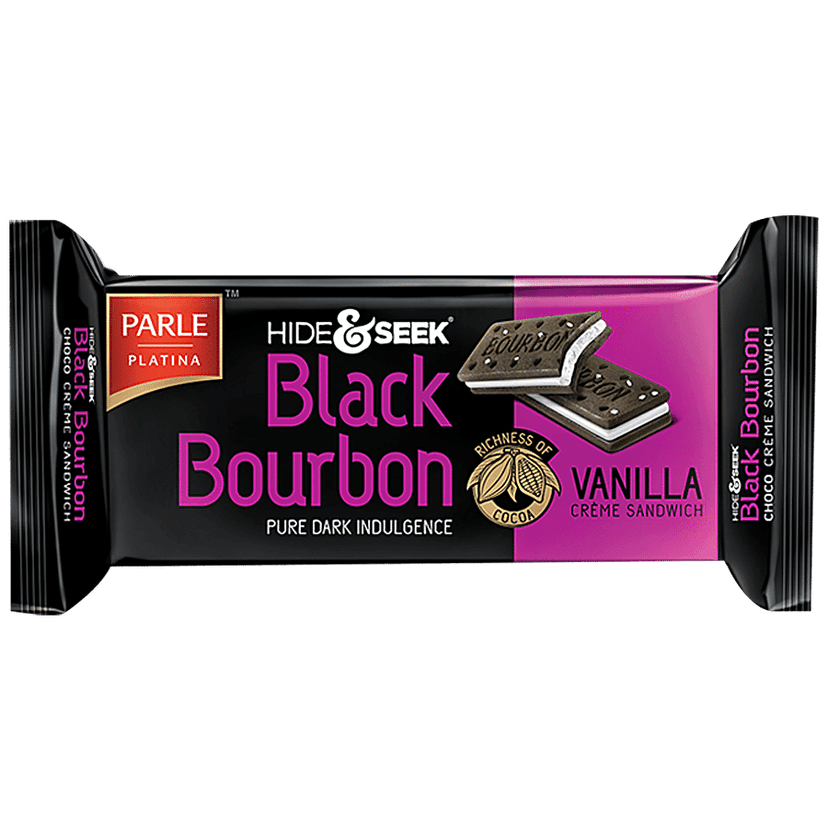 Parle Hide & Seek - Black Bourbon Vanilla, 100 g Pouch