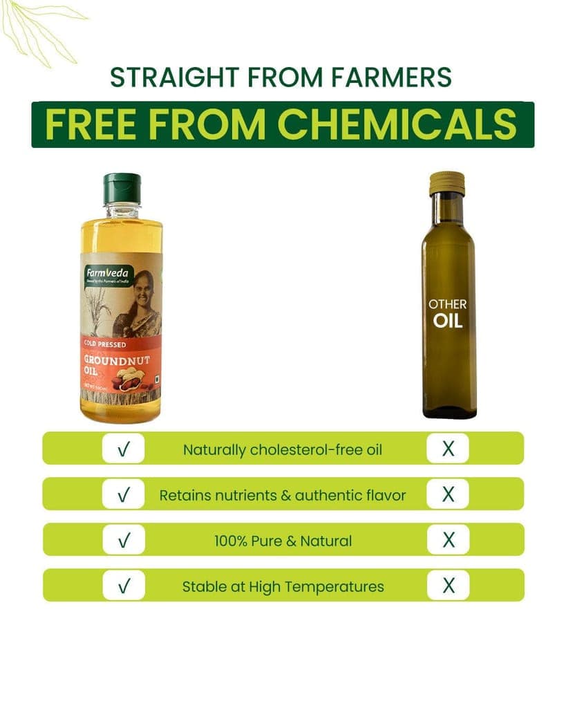 Groundnut Oil (Cold Pressed) - 500 ml view 3