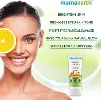 Mamaearth Vit C facewash (100 ml) + Mamaearth Vitamin C Daily Glow Lumi Cream (30 g) + Mamaearth Skin Illuminate Face Serum With Vitamin C & Turmeric (30g) Pack of 3 view 3