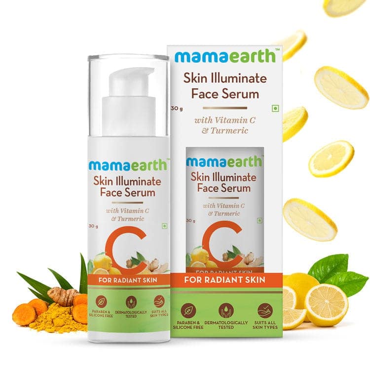 Mamaearth Vit C facewash (100 ml) + Mamaearth Vitamin C Daily Glow Lumi Cream (30 g) + Mamaearth Skin Illuminate Face Serum With Vitamin C & Turmeric (30g) Pack of 3 view 7