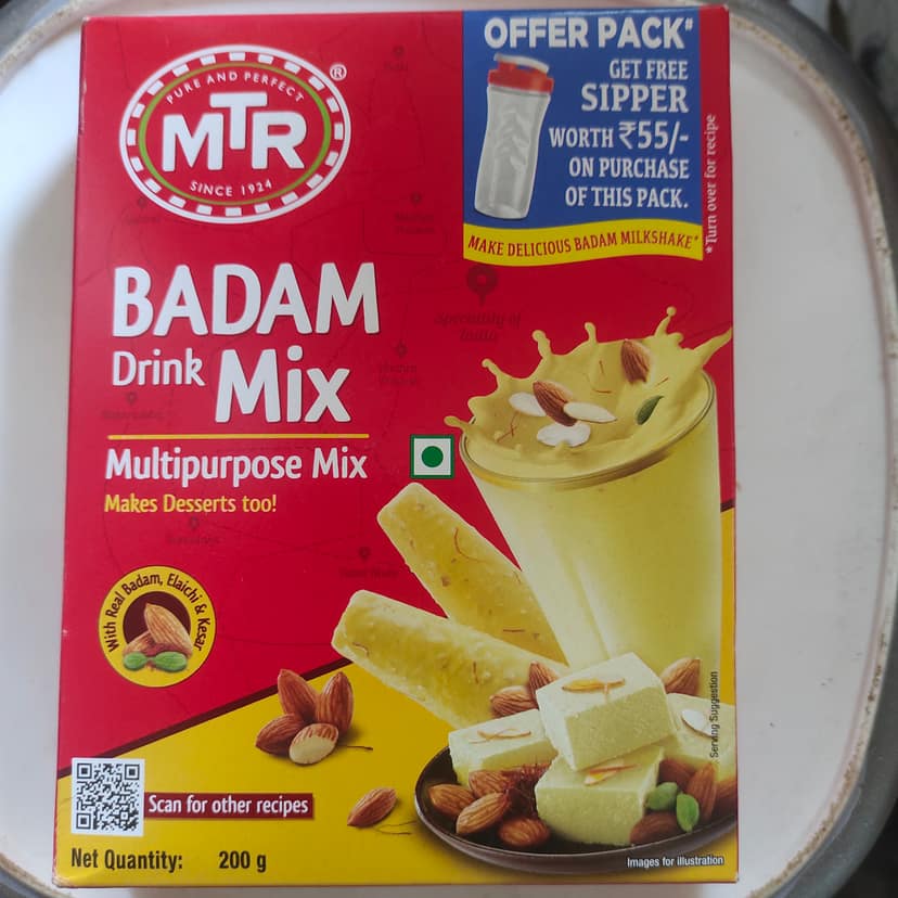 MTR Badam Drink Mix - Real Badam, Elaichi