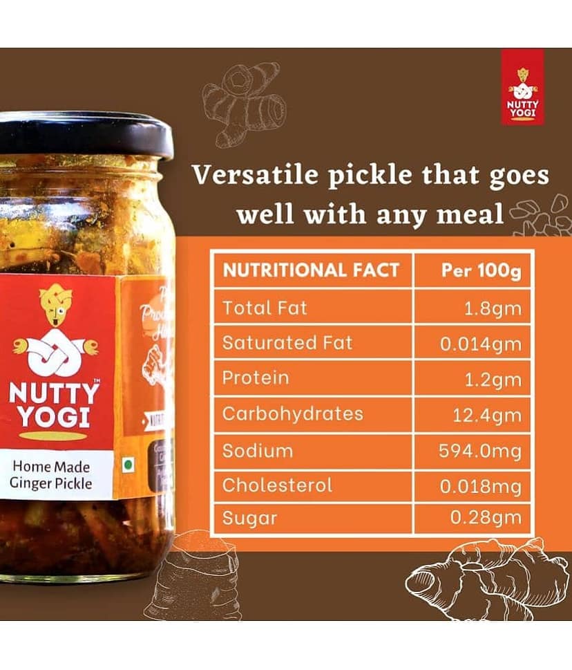 Nutty Yogi Home Made Ginger Pickle 200 g view 2