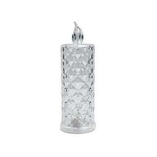 Rose Candles LED Flameless and Smokeless Decorative Acrylic Transparent Candles Led Tea Light Candle Perfect for Gifting, Home, Diwali, Christmas, Crystal Candle Lights, Diwali (1 Pc)