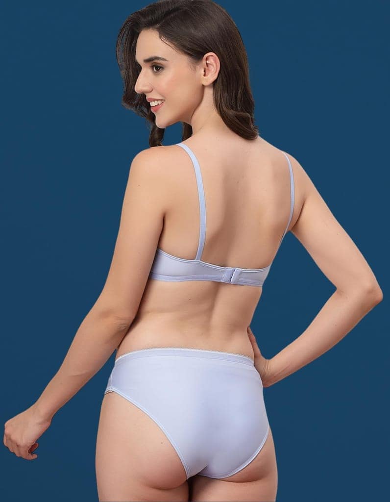 ADORNSTAR Bra Panty Set Sexy Lingerie Set for Women Pack of 3 Peach view 4