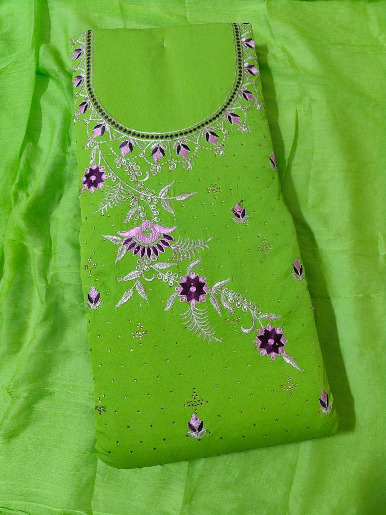 Georgette Dress Material (Unstitched Salwar Suit) view 2